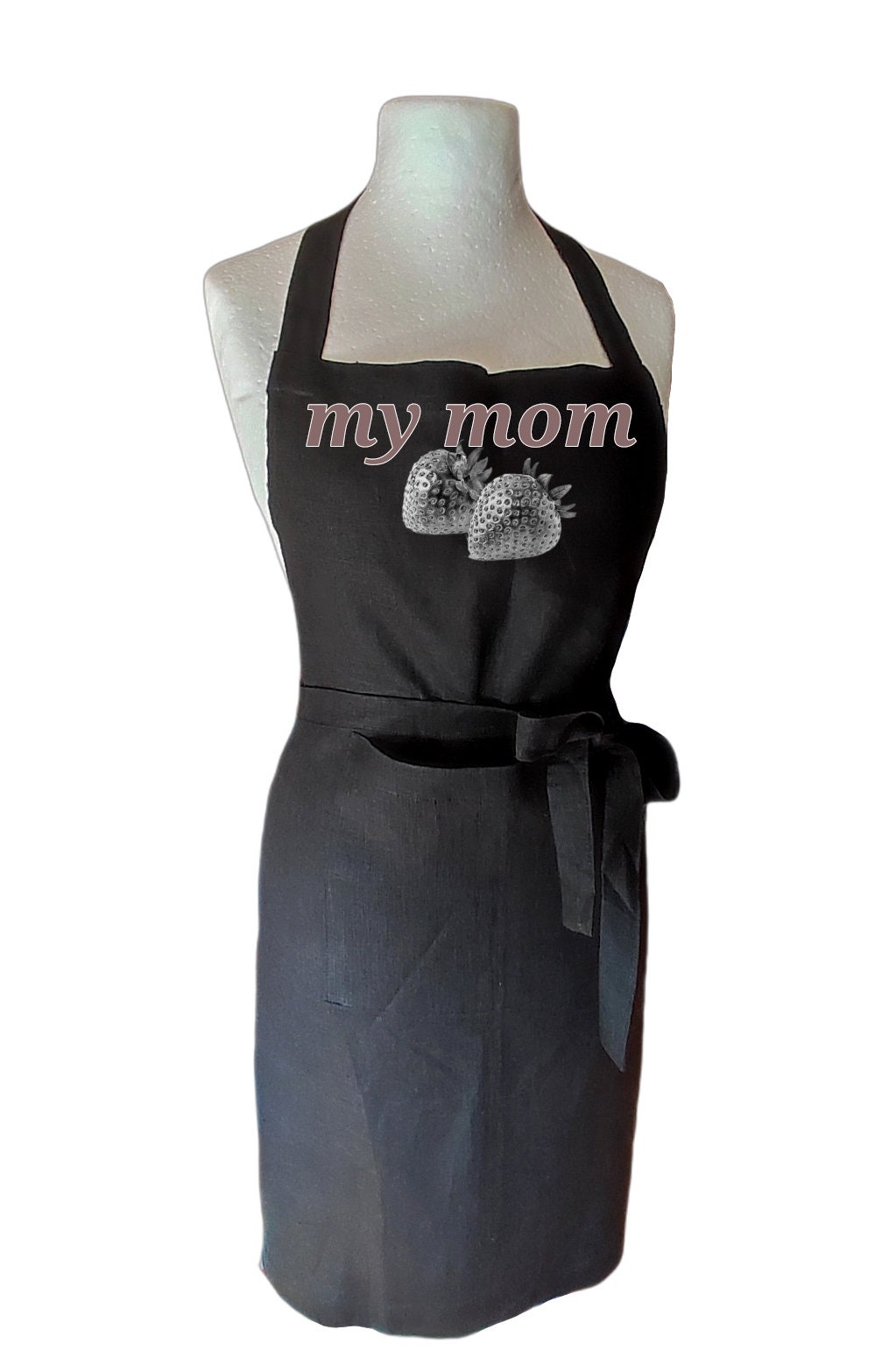 Kitchen apron for mom / gift for mother's day with personalized print - Image 2